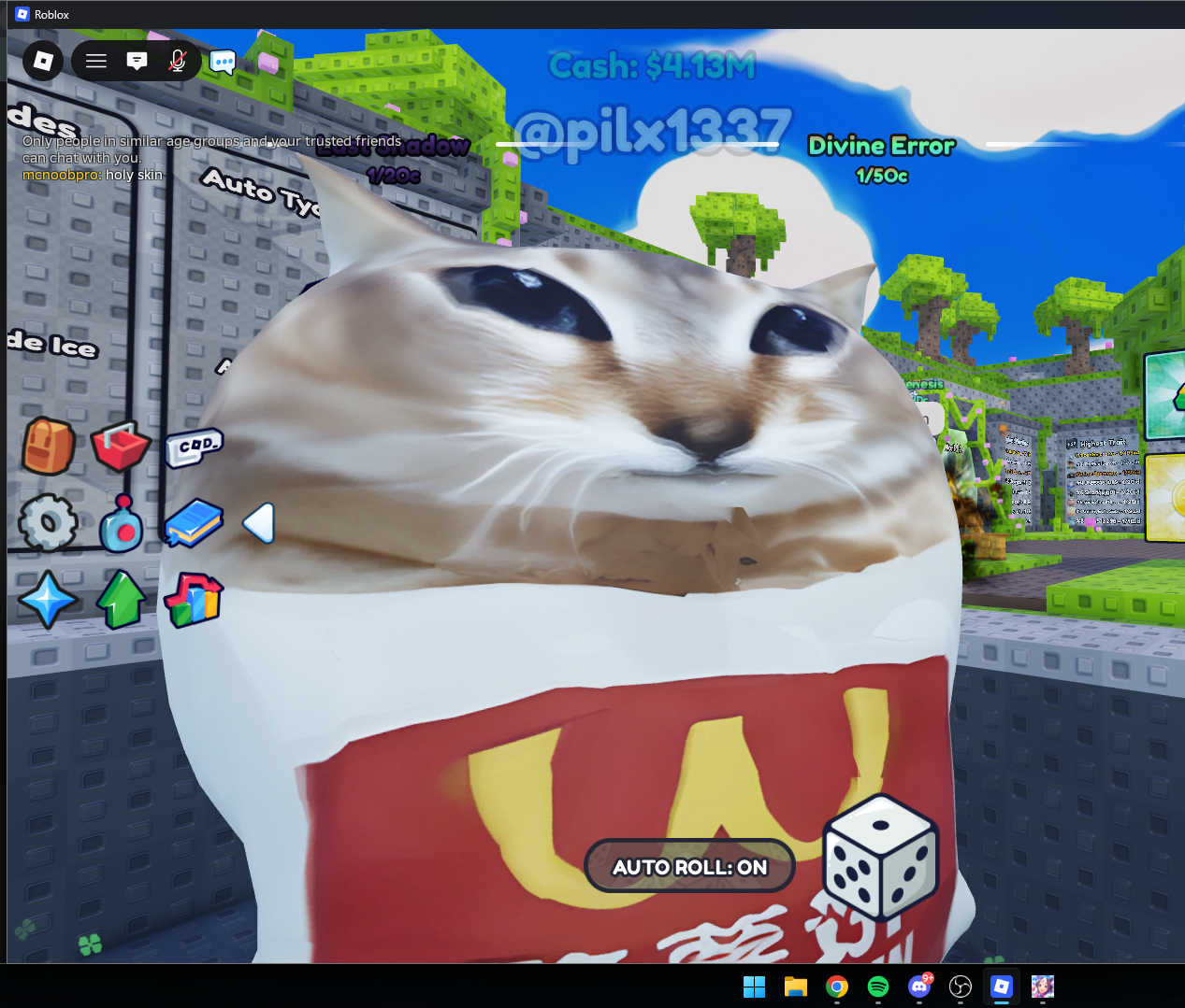 Captură dintr-un joc Roblox